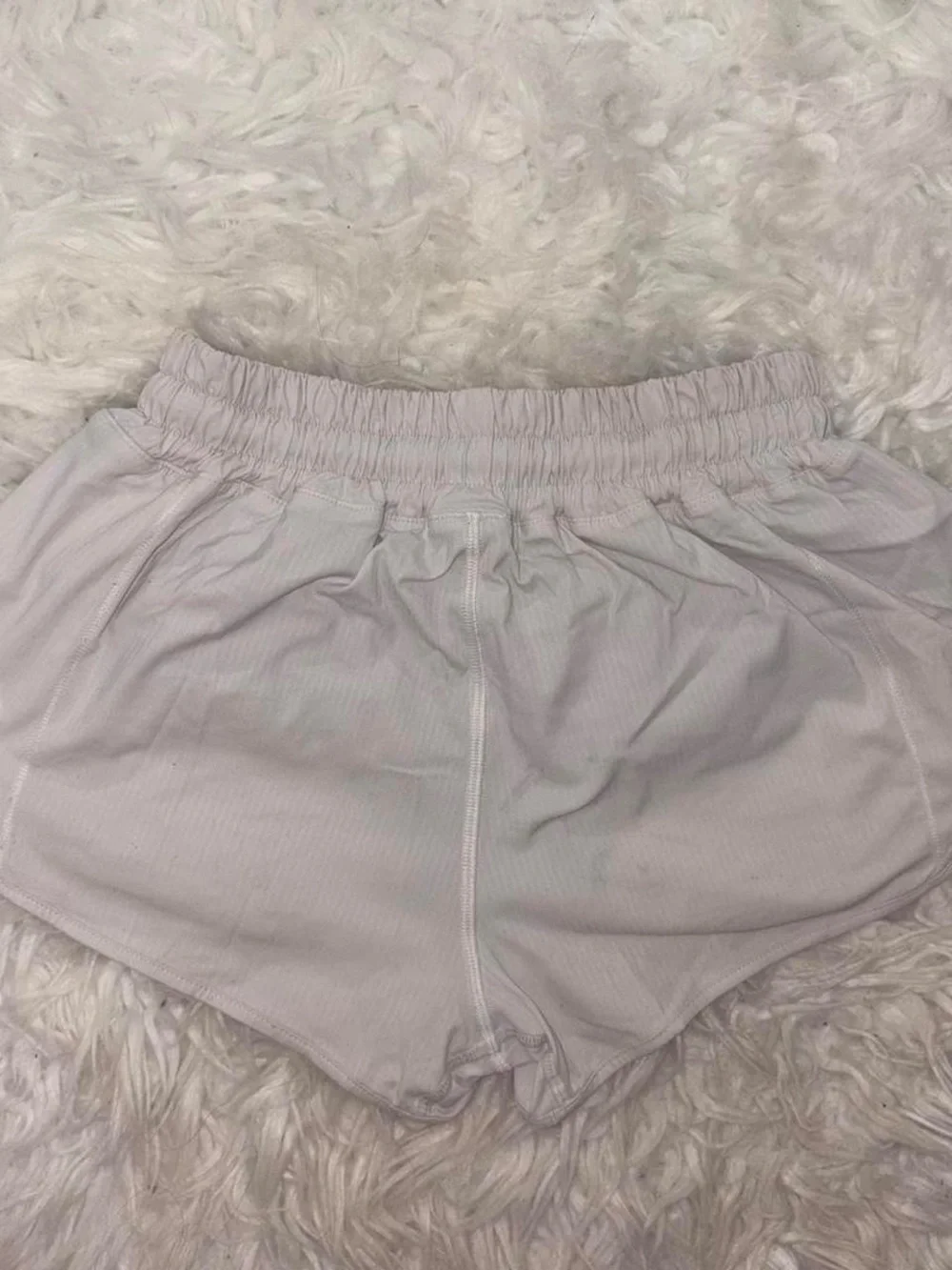 lululemon athletica Light Gray Athletic Running Shorts - Picture 2 of 3